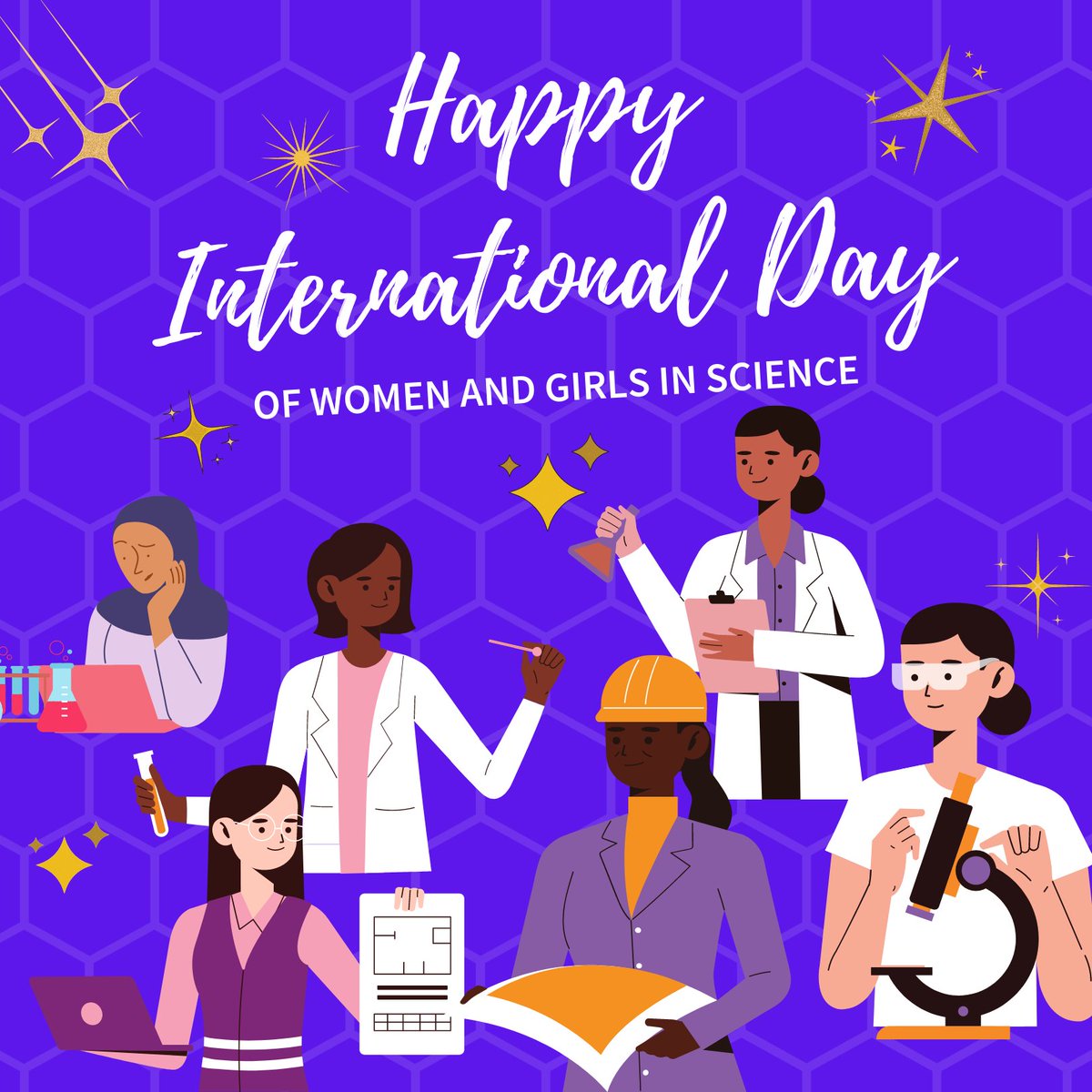Happy International Day of Women and Girls in Science! Today we celebrate all the talented women and girls pursuing their passions in STEM. We must continue to strive for full and equal access for women and girls in science!