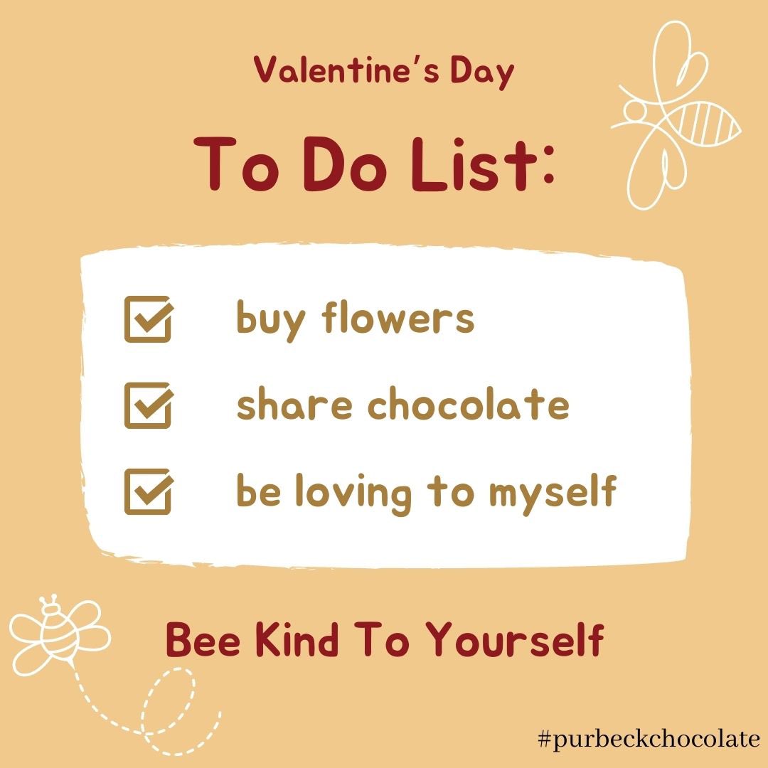 Don’t forget to 🐝 kind to yourself on Valentine’s Day too. #beekindtoyourself #treatyourself #valentines