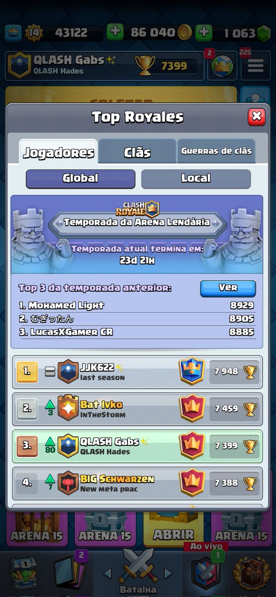 Top 2🔥 Like + RT pls
@QLASHcr <a href="/AndRyan_cr/">andryan</a> #QlashNation 🏆