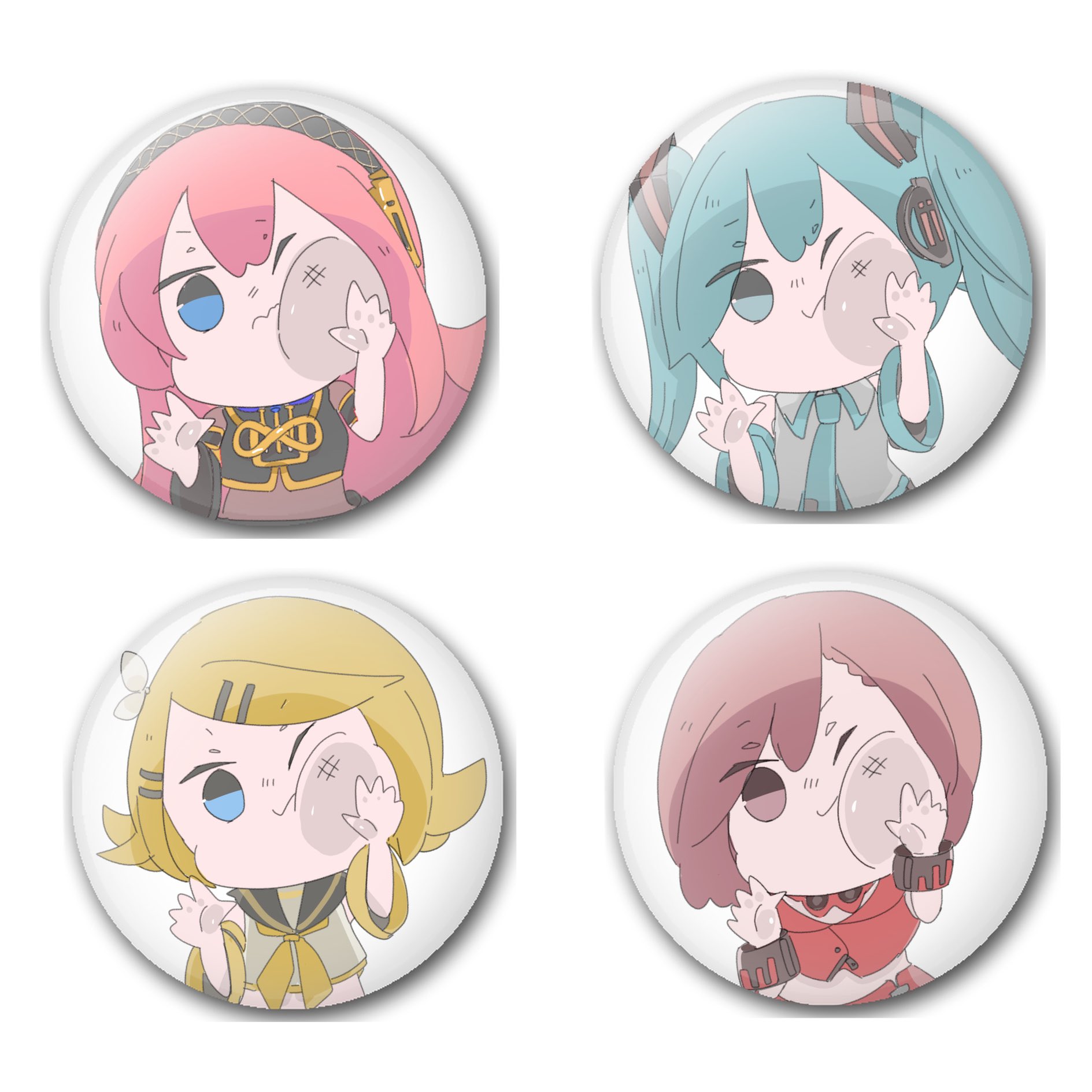 イラストレーター LM7 同人 個展 ボタンバッジ(缶バッジ)セット