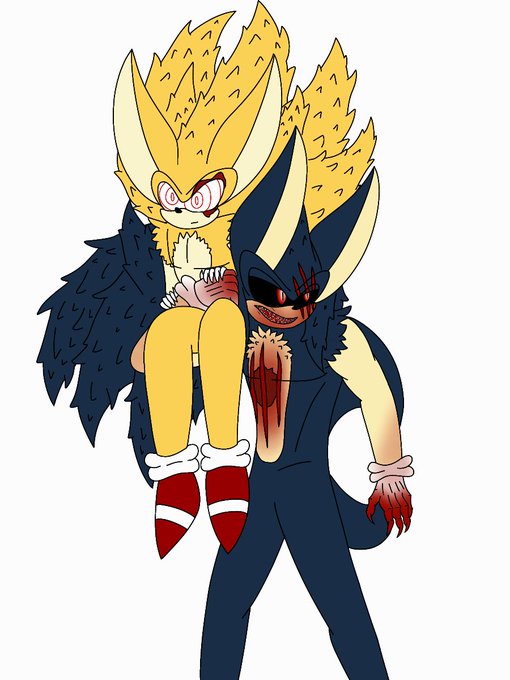 VenoVena on X: More stuff of my Exe- (Sinister) Scar.Exe, and Fleet-  Because their cute, and because I can >:3 #sonicexe #fleetway #sonicexeoc  #fleetwaysupersonic #sonicart #sonicartist #digitalart   / X