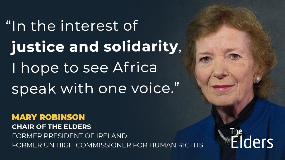 TheElders's tweet photo. After a lack of progress at #COP26, Mary Robinson explores how Africa must stand as one ahead of #COP27 in Egypt this November to address their concerns on #adaptation and to limit global warming to 1.5° C.

Read more in @ProSyn: https://t.co/hHIAxpFjzC https://t.co/jwcmK0fA0Q