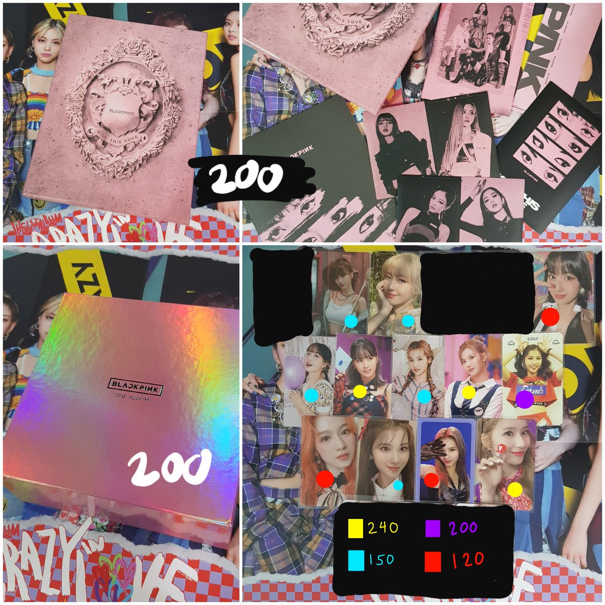 chaerrios's tweet photo. wts lfb twice + blackpink quitting sale

- for take all only!!
- unsealed albums dont include cds*
- bp the album has minor dent on ob https://t.co/jAioV2OEQT