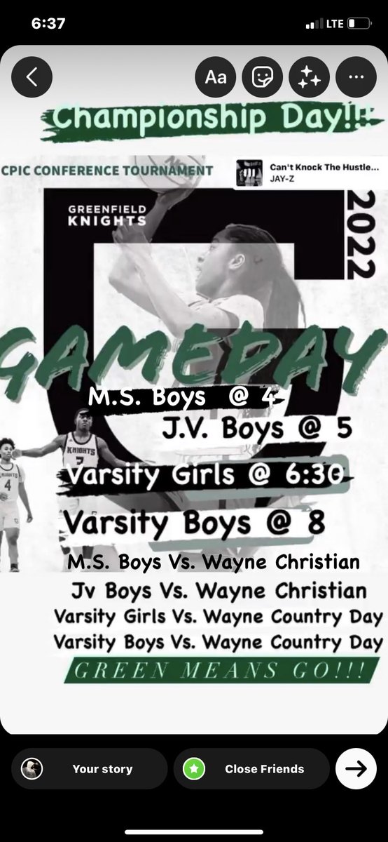 CoachRodEeee's tweet photo. CHAMPIONSHIP DAY for all 4 teams. The times are on the flyer, we are at home so pop out & show us some love. ~THE RIVALRY CONTINUES TONIGHT Vs. WCDS!!! Just know this, ALL 4 games are going to be an all out WAR!!! #ChampionshipDay #TheReReMatch #TheG #MovieKnight ๐ฟ๐ฟ๐ฟ https://t.co/ZD3lbqrDYN
