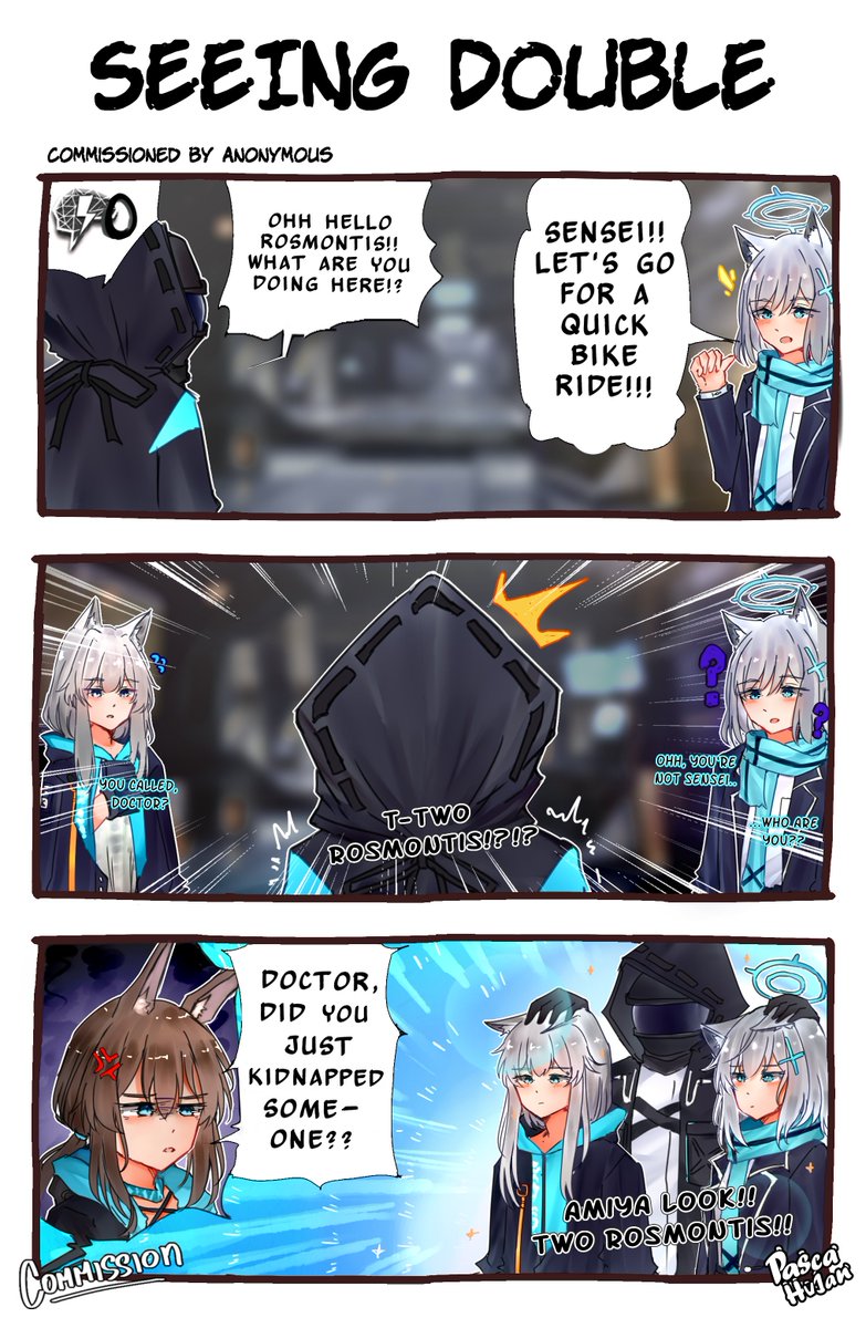 Seeing Double
---
#明日方舟 #アークナイツ #명일방주 #Arknights #BlueArchive

Thank you so much for commissioning me 