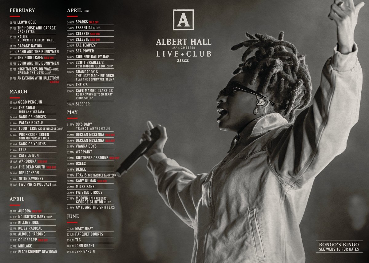 Albert Hall (@alberthallmcr) on Twitter photo GET READY FOR 2022!
WIN A PAIR OF TICKETS to a show of your choice* from our S/S dates!
To enter: RT this post, tag your + 1 in the comments + also follow us
Winner announced 21.02.22
📸 <a href="/LittleSimz/">Little Simz</a> by <a href="/jackkirwin/">Jack Kirwin</a>
*subject to availability, terms and conditions apply GET READY FOR 2022!
WIN A PAIR OF TICKETS to a show of your choice* from our S/S dates!
To enter: RT this post, tag your + 1 in the comments + also follow us
Winner announced 21.02.22
📸 <a href="/LittleSimz/">Little Simz</a> by <a href="/jackkirwin/">Jack Kirwin</a>
*subject to availability, terms and conditions apply