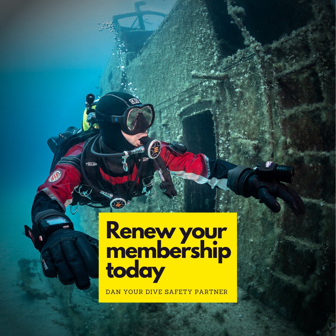 DiveSafety's tweet photo. Renew your πππ‘ π ππ πππ₯π¦πππ£ today. ππ’ππ‘ πππ‘ or π₯ππ‘ππͺ your membership today! Here is a short explainer video to help guide you - https://t.co/LjCKapsPVN
#joinDAN #DANmembership #DANrenewal https://t.co/iJL42gCYTY