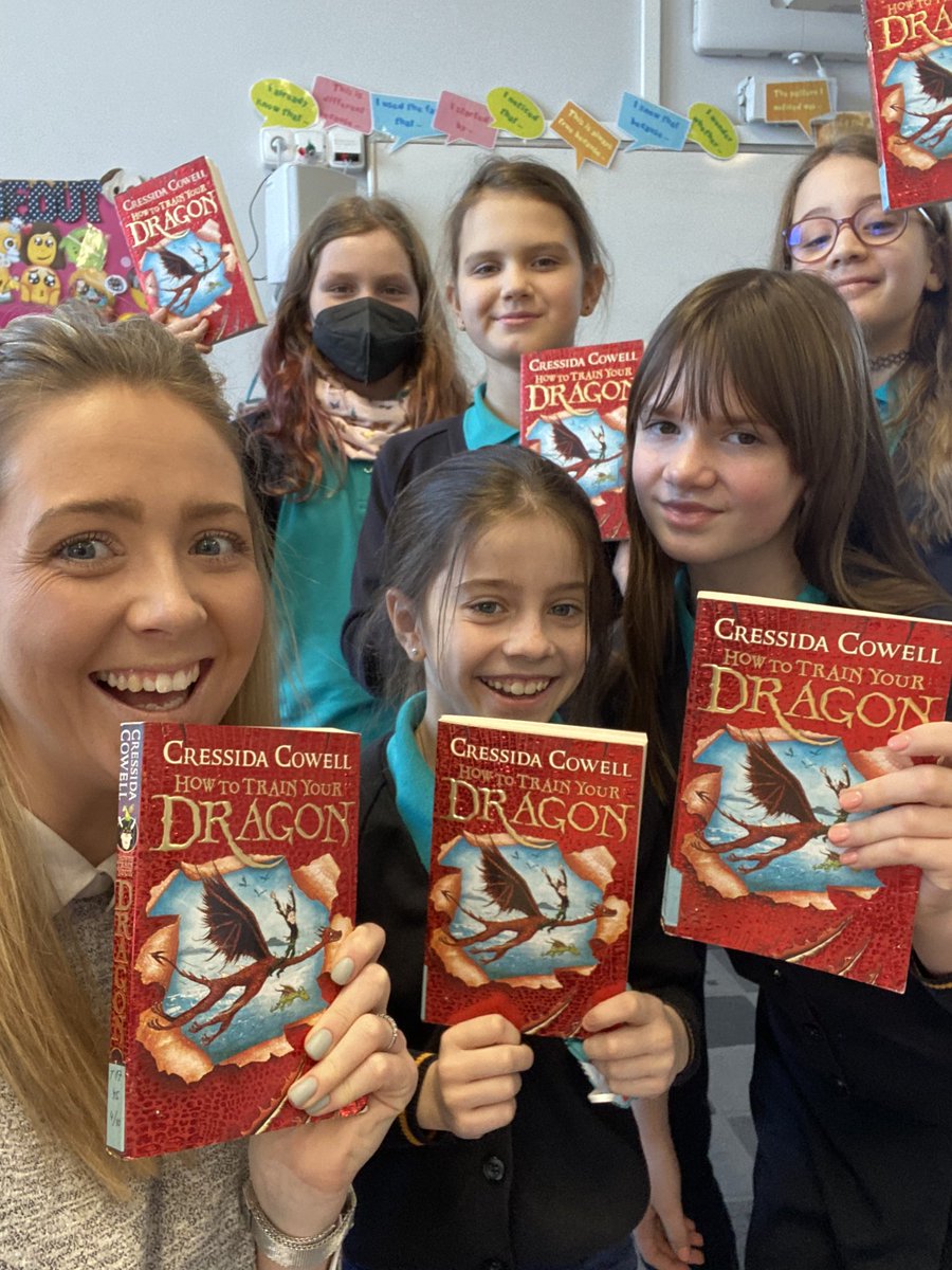 Thank you @CressidaCowell, we’ve finished our guided reading book ‘How to Train Your Dragon’. We give it ⭐️⭐️⭐️⭐️⭐️ #guidedreading #readinglist #year5 #FF