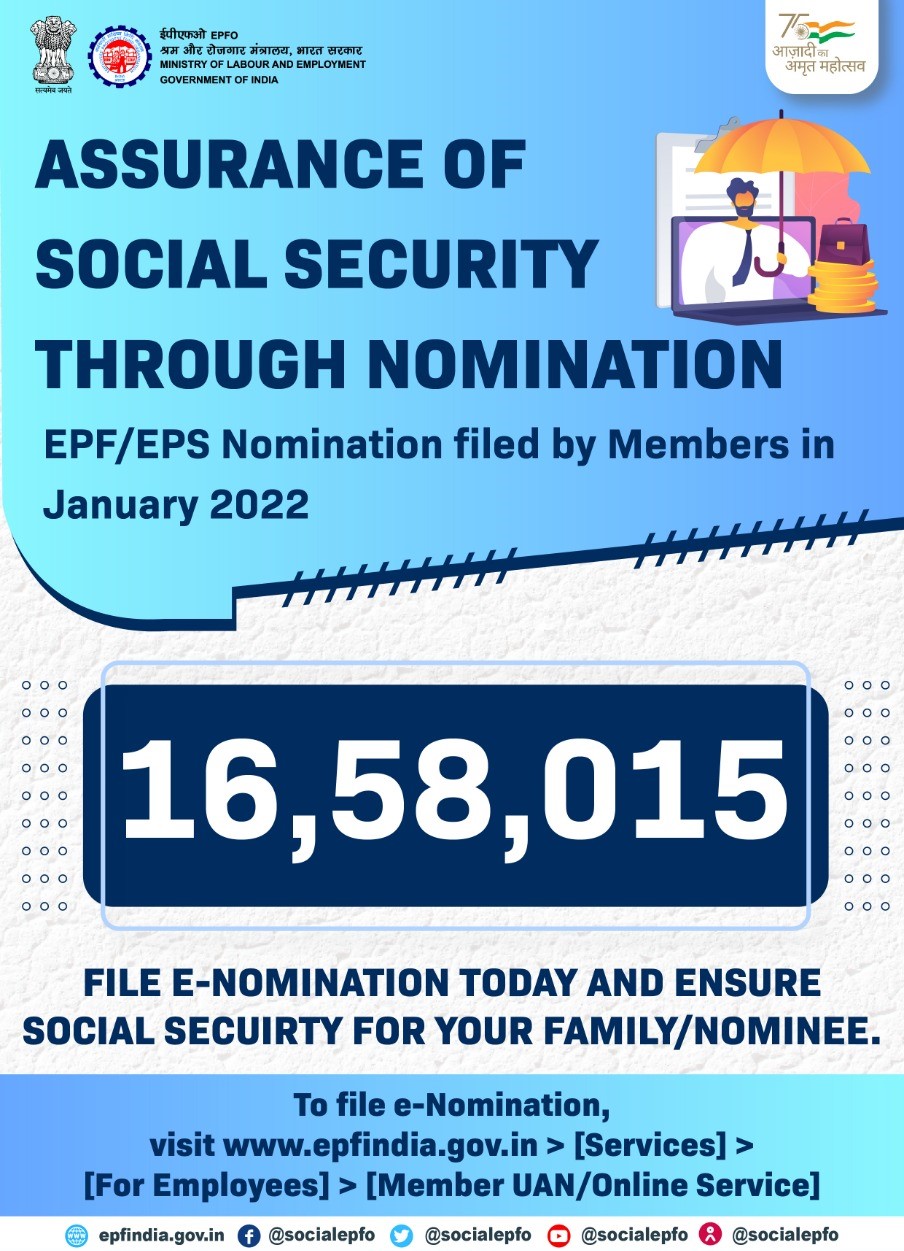 EPFO on Twitter: "EPF/EPS Nomination filed by Members in January ... EPFO on Twitter: "EPF/EPS Nomination filed by Members in January ...