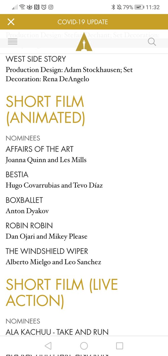 Well this is a little unreal! The amazing #AffairsOfTheArt has been nominated for an OSCAR! 🏆🌟 We're thrilled to say the least and wish it every success! Here's hoping! 🤞🤓🤞 #Oscars #shortfilm #animation #filmmusic #musictopicture #johnhardymusic #animatedshort #score