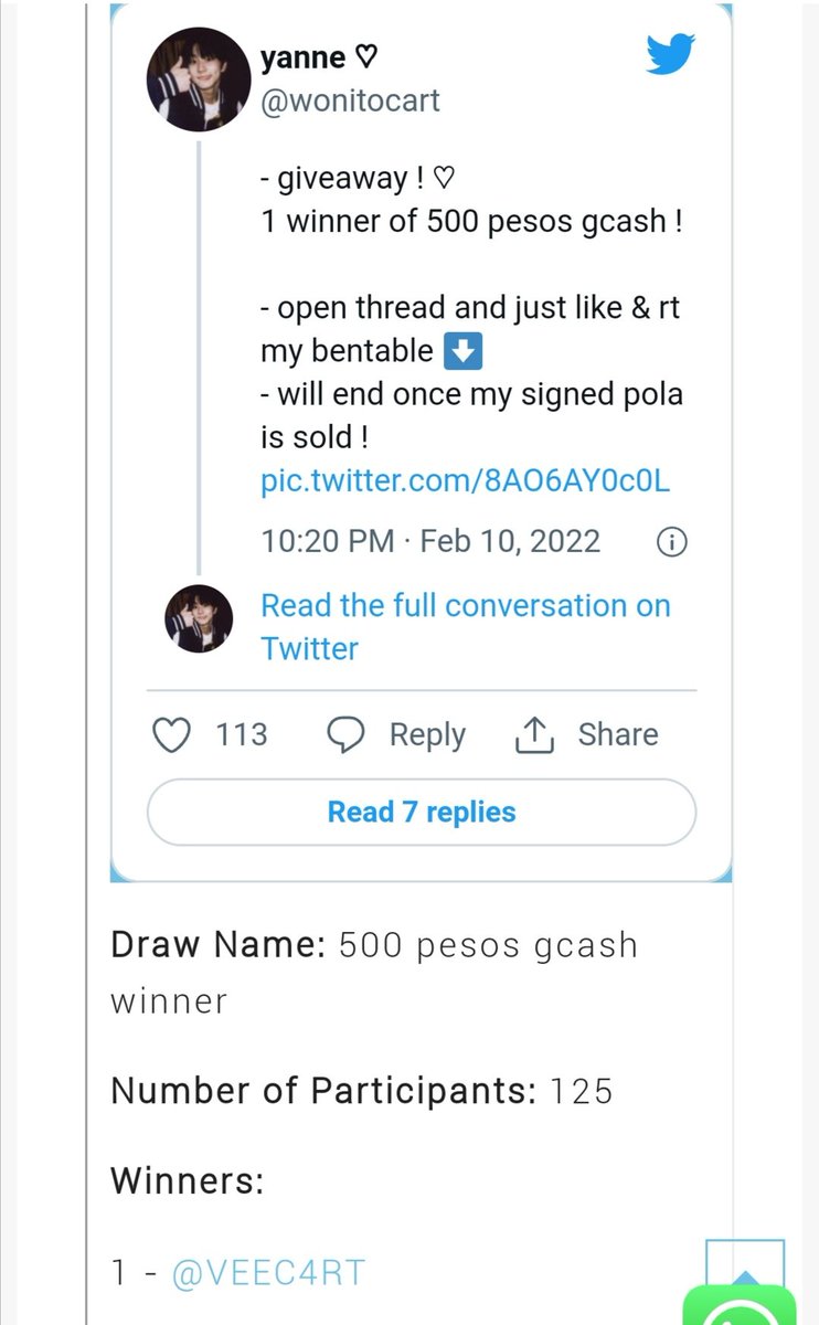 wonitocart's tweet photo. congrats ! 🎉 @VEEC4RT kindly dm me to claim ♡︎ https://t.co/GLUU1x8KXw
