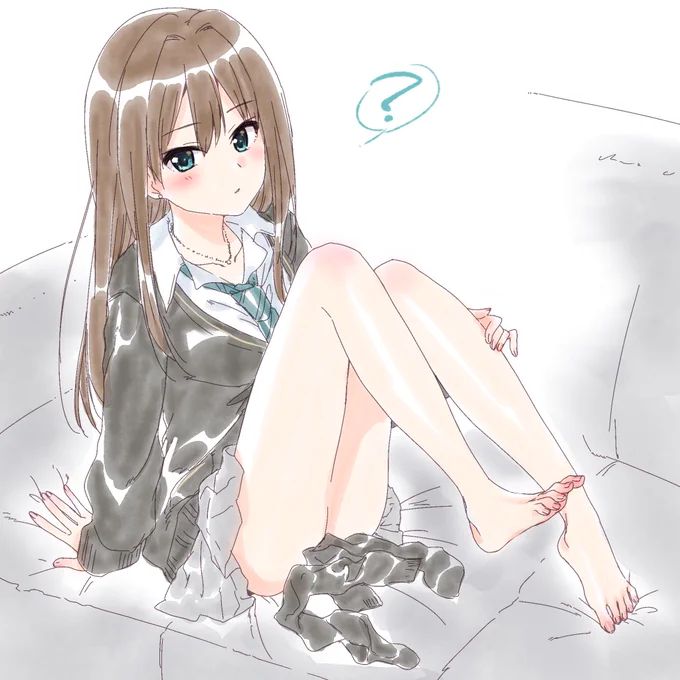そういえばSkebで"足裏"をNGワードに設定してたんですが(構図に合わせて描くのが難しくて…)、いろいろ練習してちょっとは自信がついてきたのでNGワードから外そうかなーと。そんなわけで素足の凛ちゃんらくがき。 