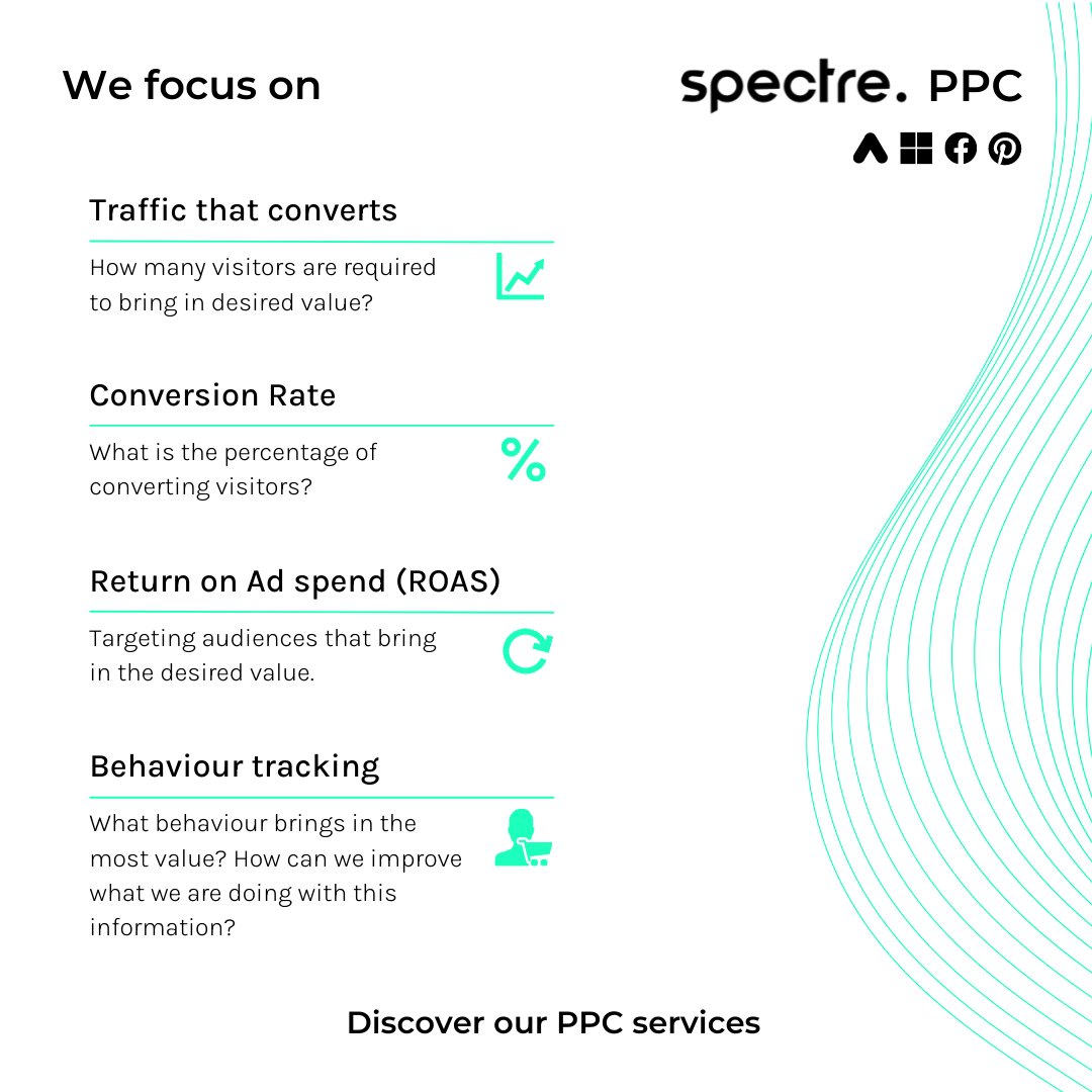 uncovercommerce's tweet photo. Introducing the Spectre PPC services. Providing paid marketing set up, account management, optimisation and monthly reporting for eCommerce services looking to grow in 2022 and beyond. 

Get in touch or find out more about our PPC service on our website:
https://t.co/BY9iR5Spun https://t.co/T4EGIgq7ye