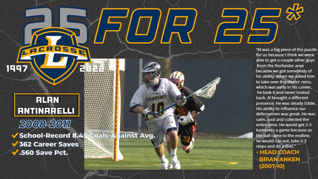 lycoathletics (@lycoathletics) on Twitter photo We asked former and current <a href="/lycominglax/">Lycoming Lacrosse</a> coaches to pick out players to spotlight from their time on campus to celebrate the program's 25th anniversary - today Brian Anken shines the light on Alan Antinarelli. #d3lax #MAClax We asked former and current <a href="/lycominglax/">Lycoming Lacrosse</a> coaches to pick out players to spotlight from their time on campus to celebrate the program's 25th anniversary - today Brian Anken shines the light on Alan Antinarelli. #d3lax #MAClax