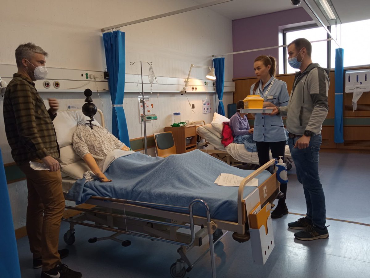 UCD School of Nursing, Midwifery & Health Systems (@ucdsnmhs) on Twitter photo <a href="/Phildublin1/">Philip Hardie</a> and Dave from <a href="/wombatmedia_ie/">Wombat Media</a> giving directions to our very high tech patient 🎬 Fab shot captured by <a href="/LaurenR60070453/">Lauren Reilly</a> also assisting with the shoot today #clinicalskills #360video <a href="/Phildublin1/">Philip Hardie</a> and Dave from <a href="/wombatmedia_ie/">Wombat Media</a> giving directions to our very high tech patient 🎬 Fab shot captured by <a href="/LaurenR60070453/">Lauren Reilly</a> also assisting with the shoot today #clinicalskills #360video
