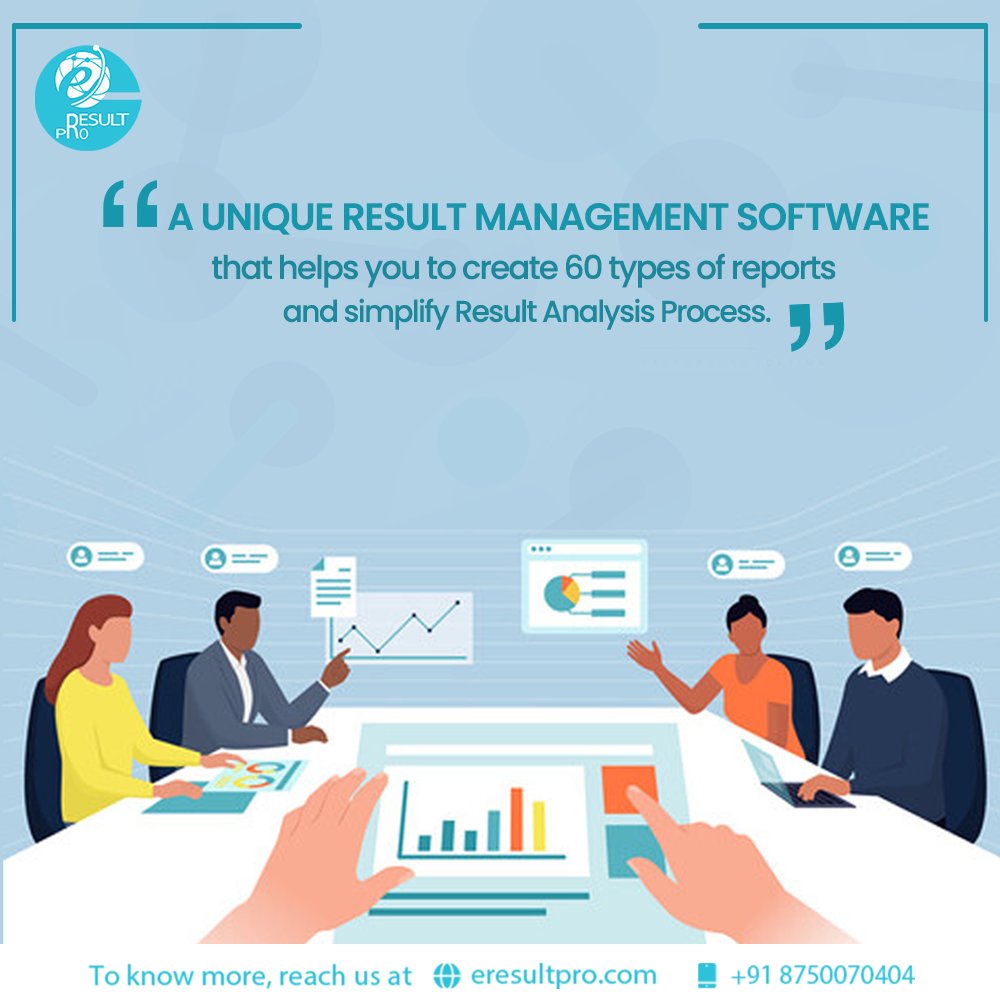 eresultpro's tweet image. Eresultpro is a unique result management software that helps you to create 60 types of reports and simplify the result analysis process.
Want to know more?
📲 +91-8750070404
👉 eresultpro.com
#eresultpro #resultanalysissoftware #resultanalyzersoftware #education #Results