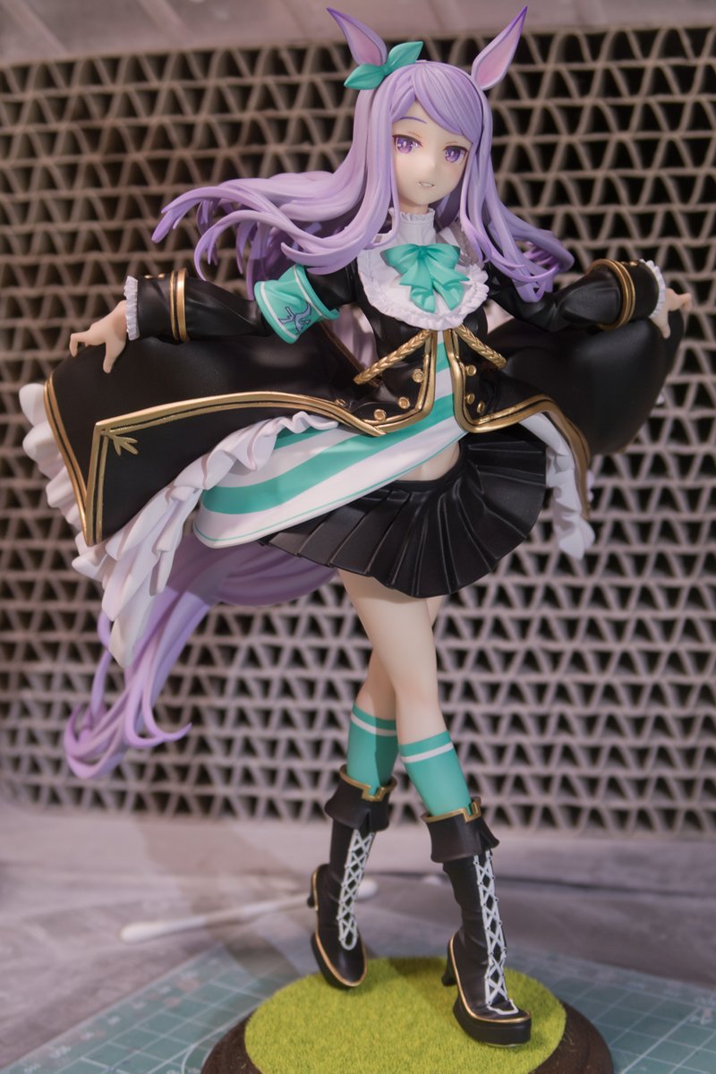 toshigk's tweet image. CREA MODEさん（原型：真辺菜月さん(@creamode)）のメジロマックイーン完成しました！優雅な佇まいで本当に素敵な造形です。#ウマ娘