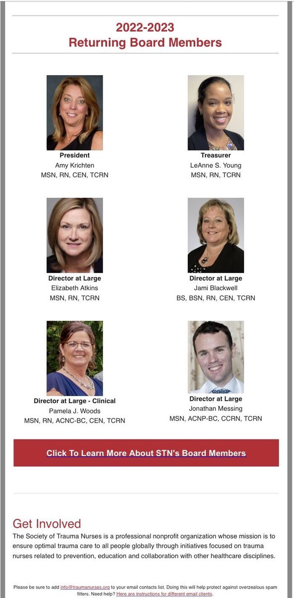 Honored to sit on the <a href="/SocTraumaNurses/">SocietyTraumaNurses</a> board. Excited to help advance trauma nursing and outcomes around the world. Grateful to <a href="/TempleTrauma/">Temple Trauma</a> and <a href="/TempleHealth/">Temple Health</a> for the support