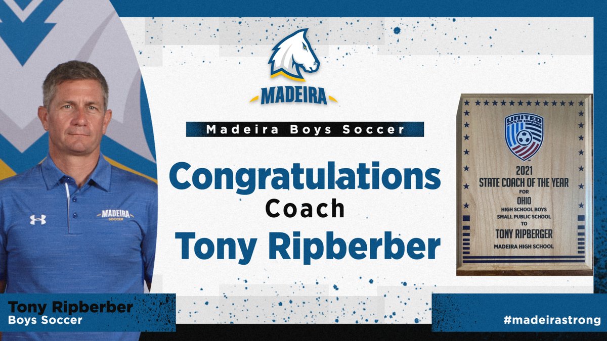 Congratulations go out to Coach Ripberger on being selected as   The Soccer Coaches Association   Coach of the Year