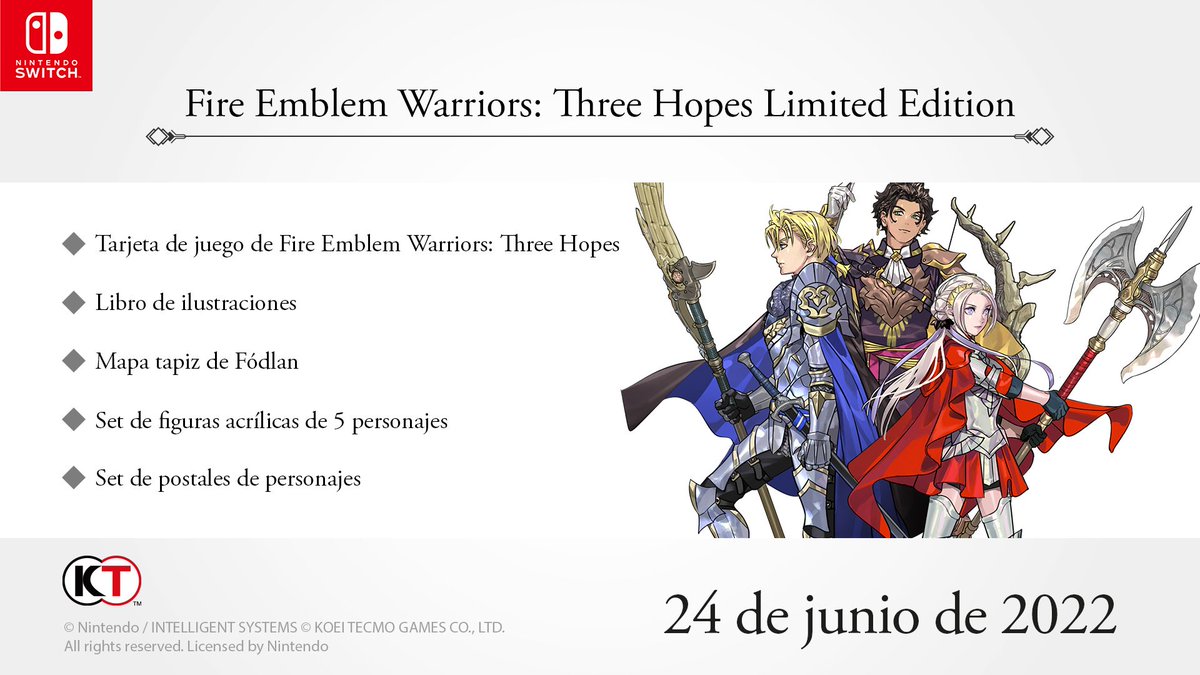 Fnac_Gamers's tweet photo. ¿Preparado para regresar a #Fodlan?⚔️

Hazlo como un pro con la nueva edición coleccionista de #FireEmblemThreeHopes📢

Las unidades son super limitadas, ¡no lo dejes pasar!
https://t.co/uEWonR5noV https://t.co/piqpjRWt1E
