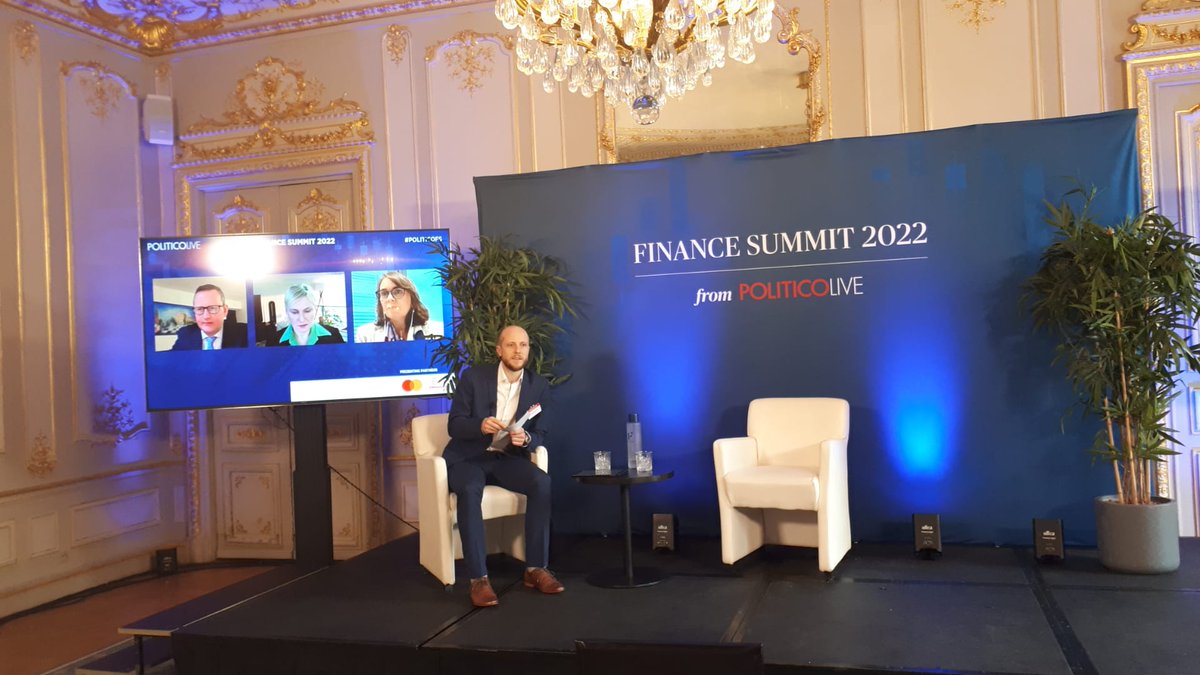 LivePOLITICO's tweet photo. The last conversation of our summit on cryptocurrencies is starting right now with MEP Stefan Berger (@DrStefanBerger), Valerie A. Szczepanik from @SECGov, and Fiona van Echelpoel from the @ECB. Tune in now and ask your questions >> https://t.co/uxklbBSuu9 | #POLITICOFS https://t.co/3DC2vwtM0O