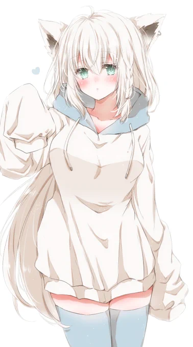 パーカーニーハイフブキちゃん💙
#絵フブキ 