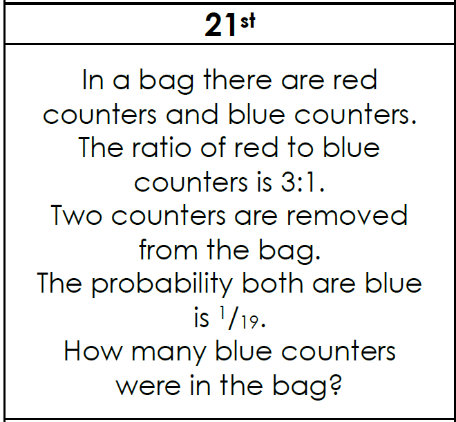 NGHSMaths's tweet photo. Welcome back everyone!  I hope your brains are ready for this question @NottmGirlsHigh It is quite wordy - could you draw a diagram to make this easier to solve?  Tweet us your solutions! #GCSEmaths https://t.co/AzCKDR7iu1