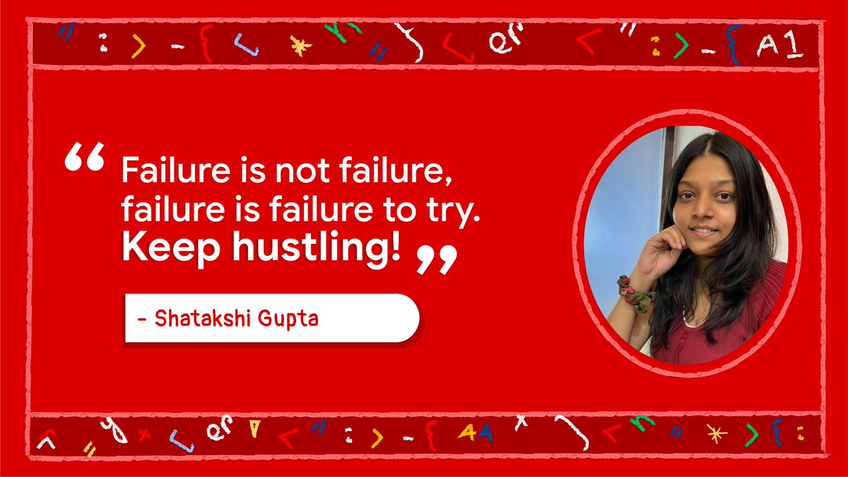 GoogleIndia's tweet image. If youโre also a girl who codes, read these as messages from a future you โค๏ธ 
Hereโs part 4/4 of inspo, from the #GirlsWhoCode at Google.
#InternationalDayOfWomenandGirlsinScience.
