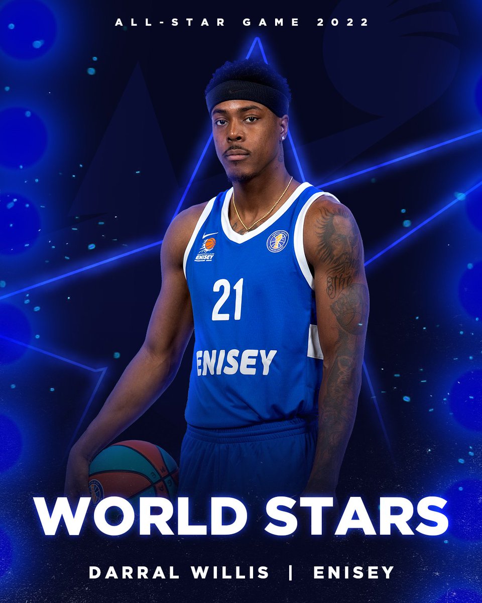 ⚡️ Enisey forward Darral Willis will replace injured Johnathan Motley of Loko on World Stars at #vtballstar2022 in Moscow!