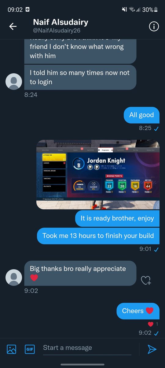 Konstantine (@fenkendmzz) on Twitter photo ⚡FENK 2K SERVICES
🎮Customer: <a href="/NaifAlsudairy26/">نايف بن سلطان بن نايف السديري</a>
🔥This BEAST build done for Mr. Naif:
Grind⏱: 13 HOURS
NO BOOSTING, every service is done OFFLINE and there is 0 chance of you getting banned 🤝
Big Shout out to <a href="/NaifAlsudairy26/">نايف بن سلطان بن نايف السديري</a> for TRUSTING me 💛
DM if interested 📩 ⚡FENK 2K SERVICES
🎮Customer: <a href="/NaifAlsudairy26/">نايف بن سلطان بن نايف السديري</a>
🔥This BEAST build done for Mr. Naif:
Grind⏱: 13 HOURS
NO BOOSTING, every service is done OFFLINE and there is 0 chance of you getting banned 🤝
Big Shout out to <a href="/NaifAlsudairy26/">نايف بن سلطان بن نايف السديري</a> for TRUSTING me 💛
DM if interested 📩