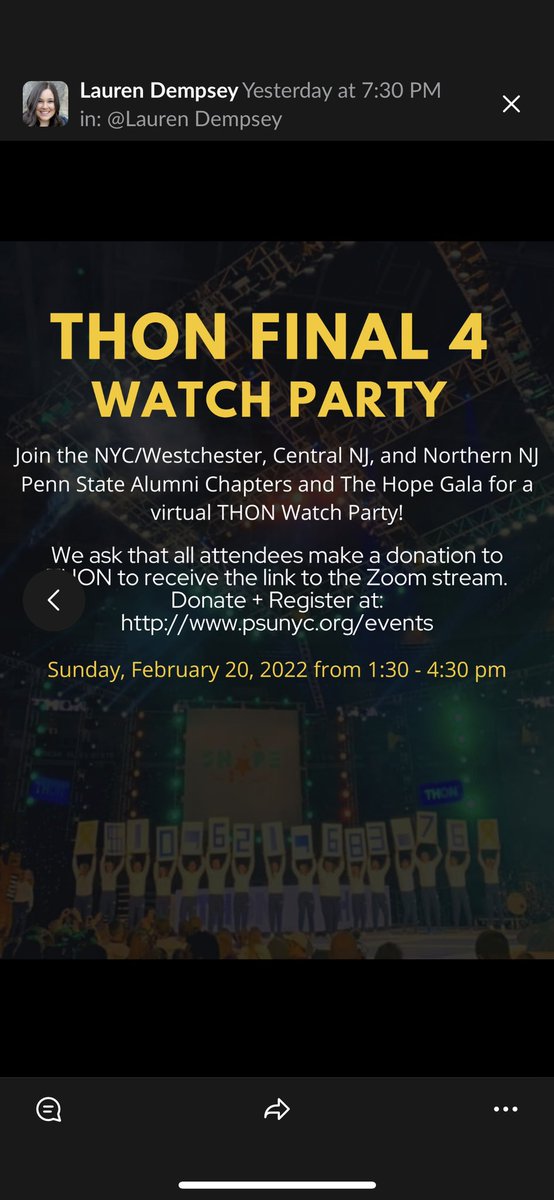 PSUNYC's tweet image. .@THON is almost here! This year , we’ll join other local chapters for a joint Virtual Watch Party to honor the 50th anniversary of THON. Details at the link in our bio! #watchparty #sparkendlesslight #50yearsofthon