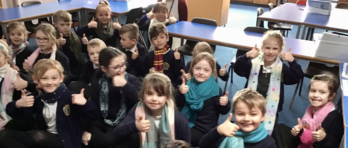 ADMAT_SSCA's tweet photo. #childrensmentalhealthweek2022 
Thanks to our Pupil Forum for organising ‘Wear your Scarf to School Day ‘to show support for Mental Health Week. The event was well supported -all donations will be given to our Pastoral Team to buy resources to support our children's well-being. https://t.co/INDlzkQJko