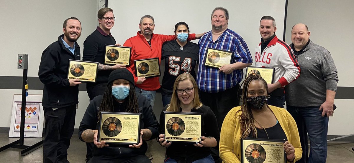 CACH Sunrise primary recognition for our outstanding peak results!  Even Jerry Judd came out of his office to say nice job!  Thanks for the successful 2021 let’s beat it in 2022!!! <a href="/CACHamysitterly/">Amy Sitterly</a> <a href="/JoshCACH/">CACH Josh Miller</a> <a href="/YoungbergCach/">CACH Mark Youngberg</a> @ups @CACHPTSups