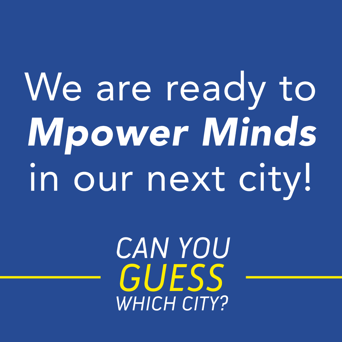 mpowerminds's tweet photo. We're launching our new mental health centre. Can you guess the location? 
.
.
.
.
Stay tuned for more updates about our new centre.
#ComingSoon #Mpowerminds #newcenter #Mentalhealth https://t.co/zguxpO7bTJ