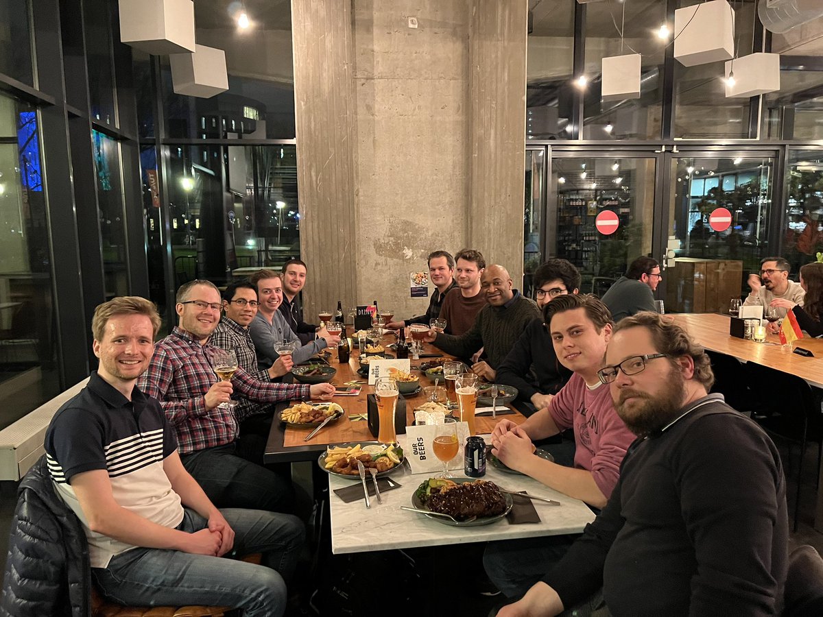 High Capacity Optical Transmission at TU/e (@highoptical) on Twitter photo Old, new and current <a href="/HighOptical/">High Capacity Optical Transmission at TU/e</a> lab members out last night for dinner to celebrate the end of a successful 2x NWO visitor grant <a href="/AmadoVelB/">Amado Vel.</a> including our collaborators <a href="/simon_rommel/">Simon Rommel</a> <a href="/THzSystemsTUe/">TU/e Quantum & Terahertz Systems</a> #Researchlife #Multimode Old, new and current <a href="/HighOptical/">High Capacity Optical Transmission at TU/e</a> lab members out last night for dinner to celebrate the end of a successful 2x NWO visitor grant <a href="/AmadoVelB/">Amado Vel.</a> including our collaborators <a href="/simon_rommel/">Simon Rommel</a> <a href="/THzSystemsTUe/">TU/e Quantum & Terahertz Systems</a> #Researchlife #Multimode
