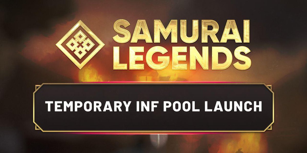 samuraiverse's tweet photo. We've launched a temporary $INF pool!

This one-way pool will be refilled daily and allow players to cash out $INF at $0.0024 $BUSD before $SMG launch.

Swap $INF for $BUSD here: https://t.co/v5SB8Wf3Vl

#GameFi #P2E #NFTs #BSC https://t.co/kAELVfEMgL