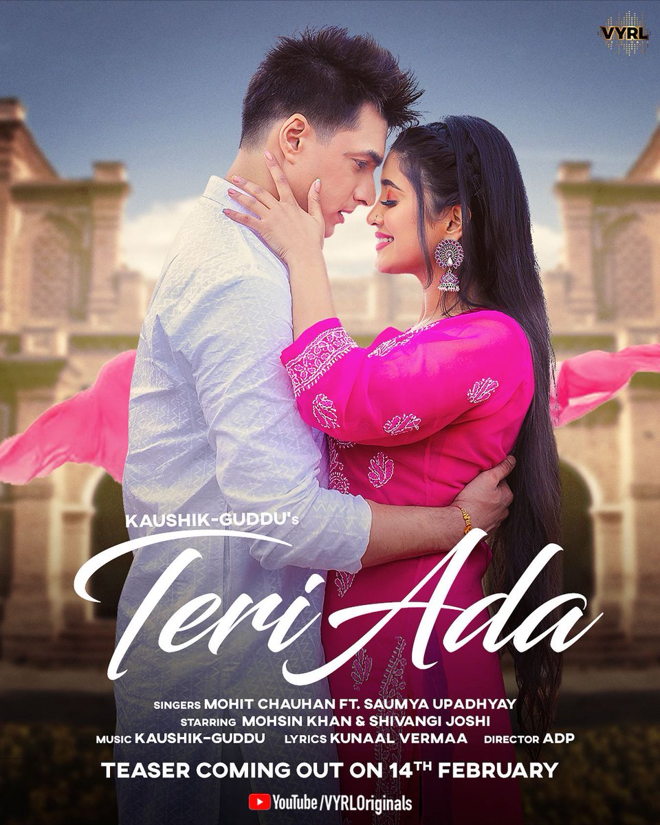 The poster is out, You guys are looking so good <3333 

TERI ADA POSTER OUT 
#ShivangiJoshi #Shivangians #MohsinKhan 
<a href="/shivangijoshi10/">Shivangi Joshi</a> @momo_mohsin