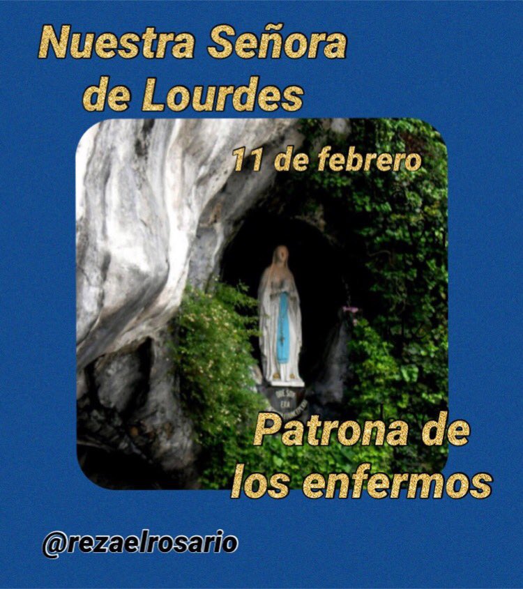 rezaelrosario's tweet photo. Nuestra Señora de Lourdes, ruega por nosotros. https://t.co/fCUC7bCvzy