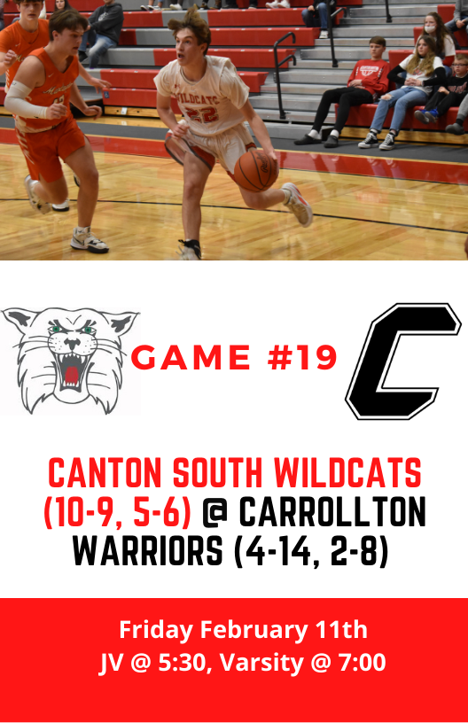 CSWildcatsHoops's tweet photo. Gameday! We travel south to Carrollton to battle the Warriors for our final EBC game...ever! #GoCats #Family https://t.co/qdOv0UvUu4