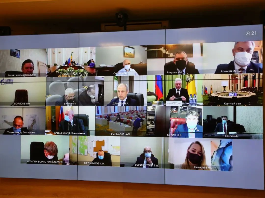 Заседание фракции «Единая Россия» в Законодательном Собрании Пензенской области в режиме видео-конференц-связи.