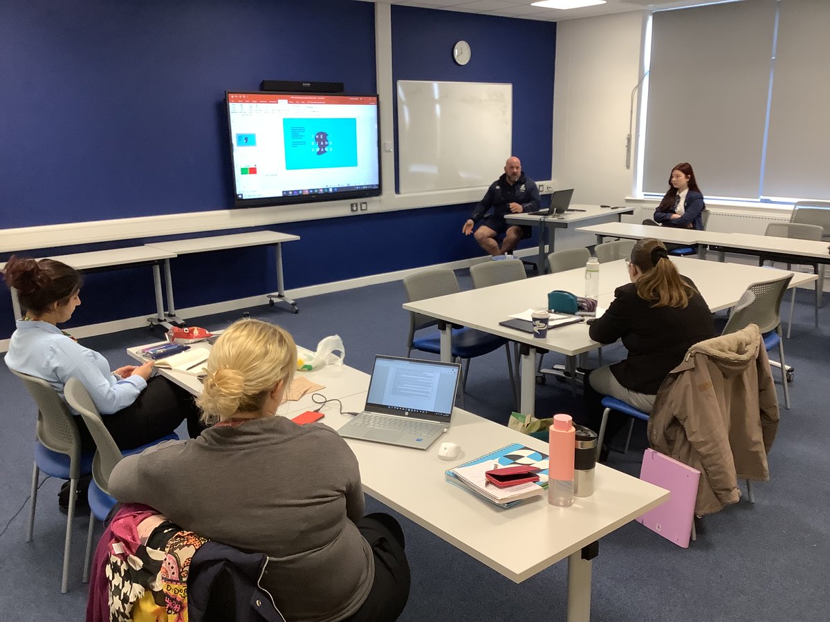 Train_At_Cleeve's tweet photo. Today our trainees received a talk from College Leader Mr Del Valle, and Anti Bullying Ambassador Grace highlighting the importance of tackling bullying in all of its forms &amp; what we have done as a school, to support the anti bullying movement. 
#antibullying #stopbullying https://t.co/hap7PHjIfS