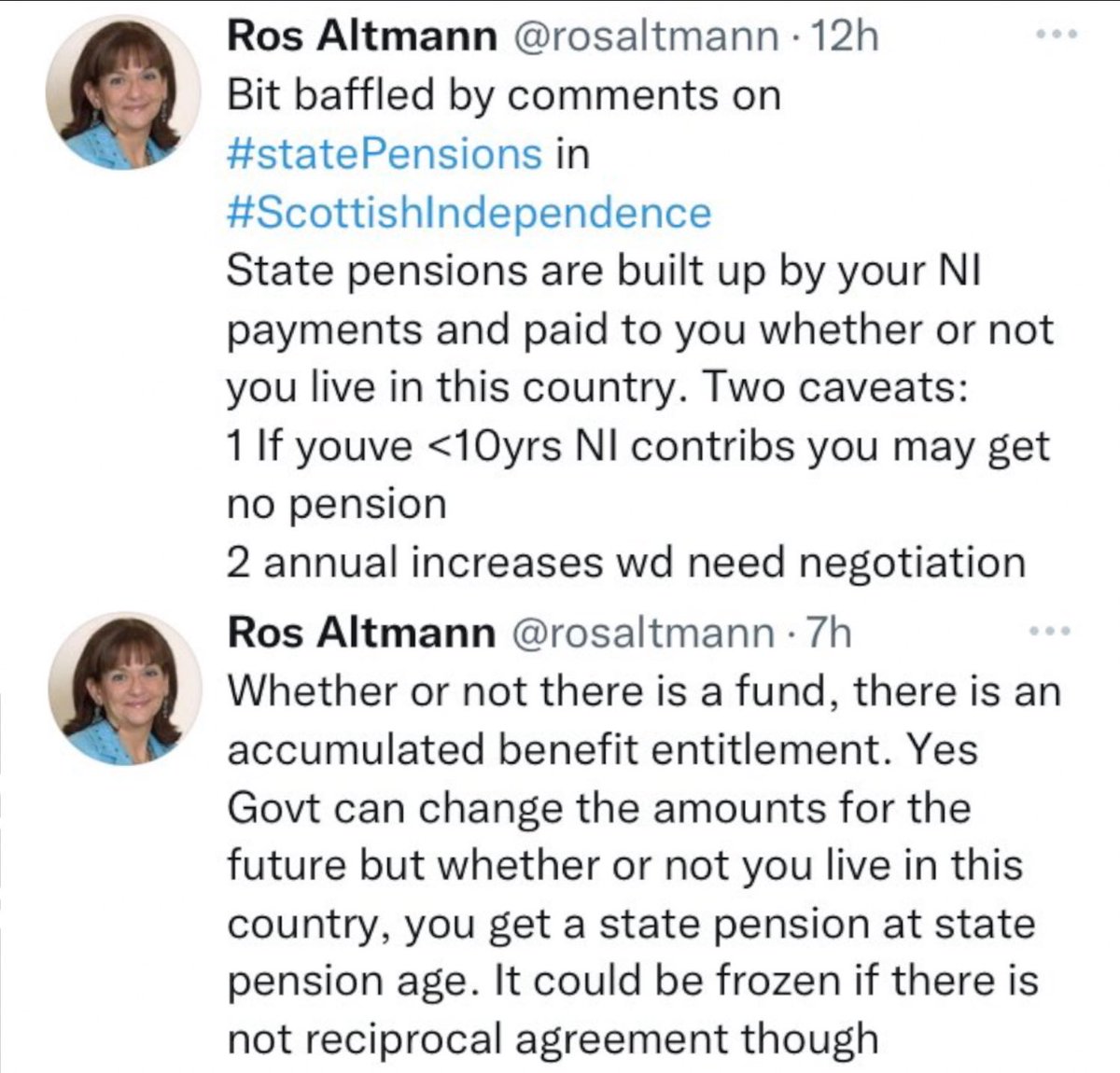 Former UK Pensions Minister on the Scottish independence pension debate that unionists and British media are currently trying to spook people with. #Scotland