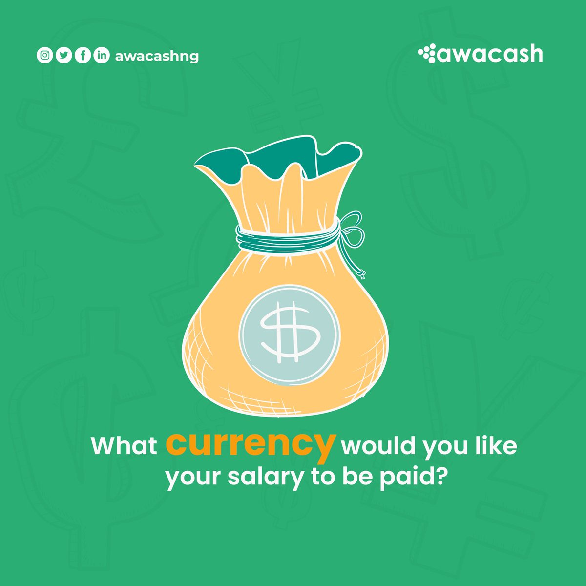 awacashofficial's tweet photo. Tell us what you think in the comments

We don't mind any currency over here, just bring in he cash😎

#awacash #finance #currency #money https://t.co/kfHdc8hI77