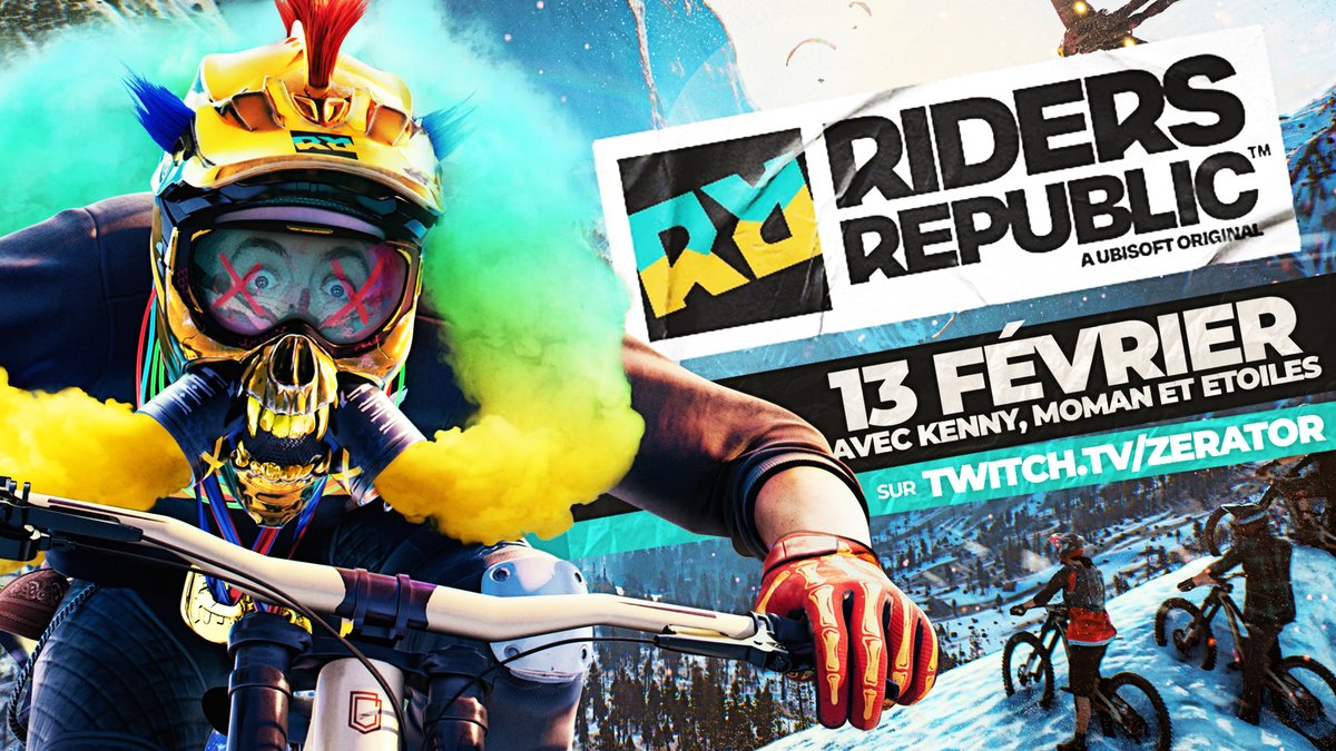 ZeratoR's tweet photo. OMG on rejoue à Riders Republic Dimanche soir (20h).
Le jeu est testable gratuitement jusqu'au 14 février et en ce moment il est en promo 50%. Jeu de fou.  https://t.co/IAp8ZrM29w #ad https://t.co/vPECzMNdcq