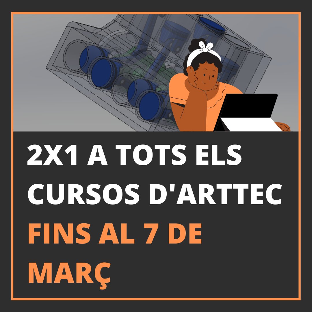 BarabaraEduCoop's tweet photo. Aprofitem que avui és el #DiaDeLaDonaEnLaCiència i la tecnologia, per a contar-vos que en #Arttec oferim 2x1 en cursos tecnològics fins al 7 de març‼️
📢Aprèn #Disseny2D, #Disseny3D, #hardware o #SEO, al teu ritme, 100% en línia i de manera molt pràctica
https://t.co/qMThkBT47x https://t.co/U5UEfgnpR5