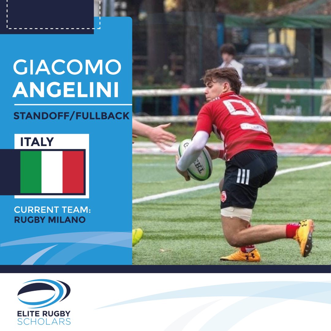 rugby_scholars's tweet photo. Welcome to Elite Rugby Scholars – Giacomo Angelini
Giacomo is from Italy, currently playing for @RugbyMilano and is aiming to enrol in a U.S College in 2023, pursuing a degree in Physiotherapy. An exciting journey ahead for Giacomo!   

🏉📚🇺🇸 https://t.co/SLsymYN3v8