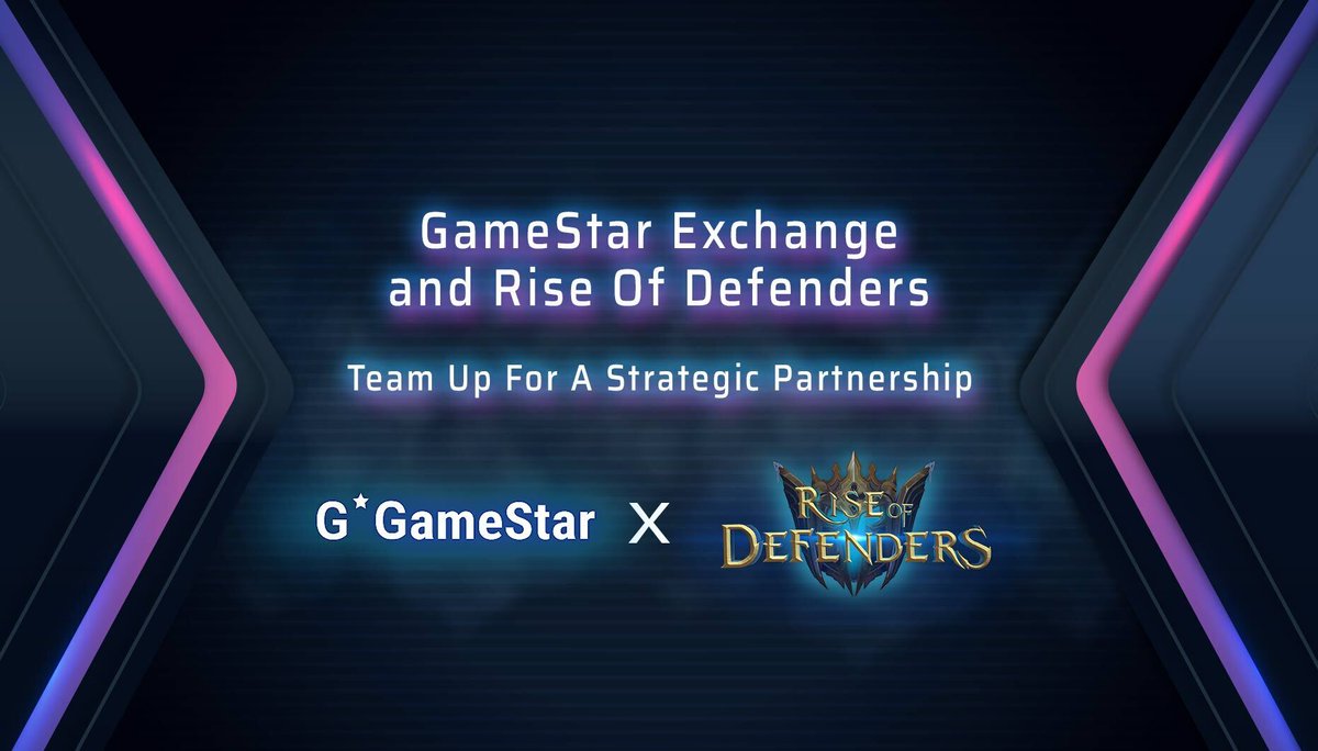 Super stoked to announce that, we have partnered with <a href="/DefendersRise/">Rise of Defenders Secure Account</a>, an #RPG, about to take the #p2e model to another level with its unique rewards system.

Get the complete insight here: bit.ly/RiseofDefenders 

#GameStarExchange #Partnership #BlockChain #ROD