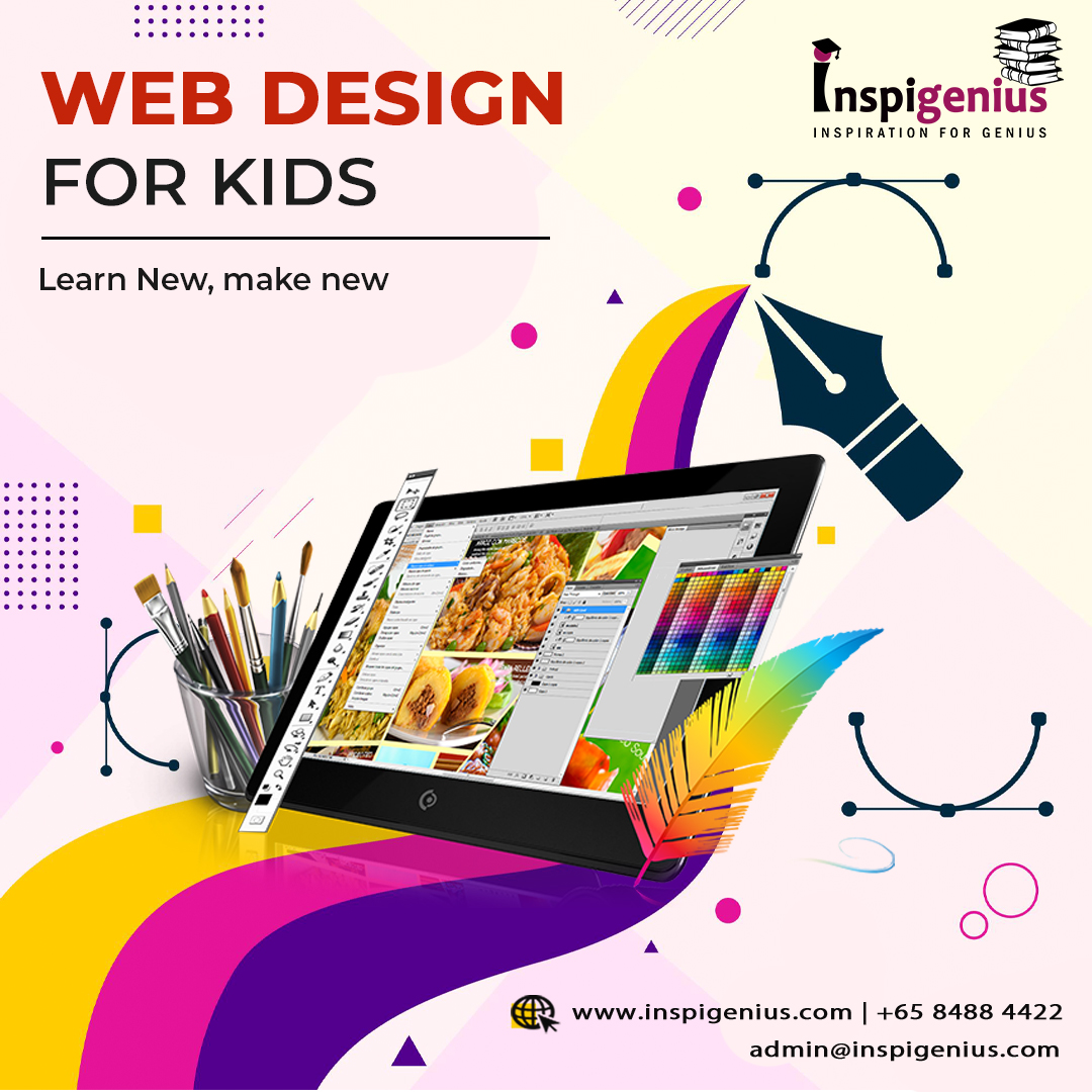 inspigenius's tweet image. Web Design for Kids Singapore - Learn New, Make New
Get a Free Demo Today👉 +65 84884422 or visit 👉bit.ly/33Bl22R
Our Web Design Courses for kids Singapore will cover the basics of designing a website: appearance, layout, and content.
#webdesignforkids #webdesigning