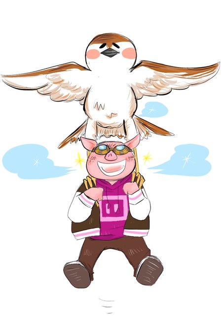 鳥人間のtwitterイラスト検索結果