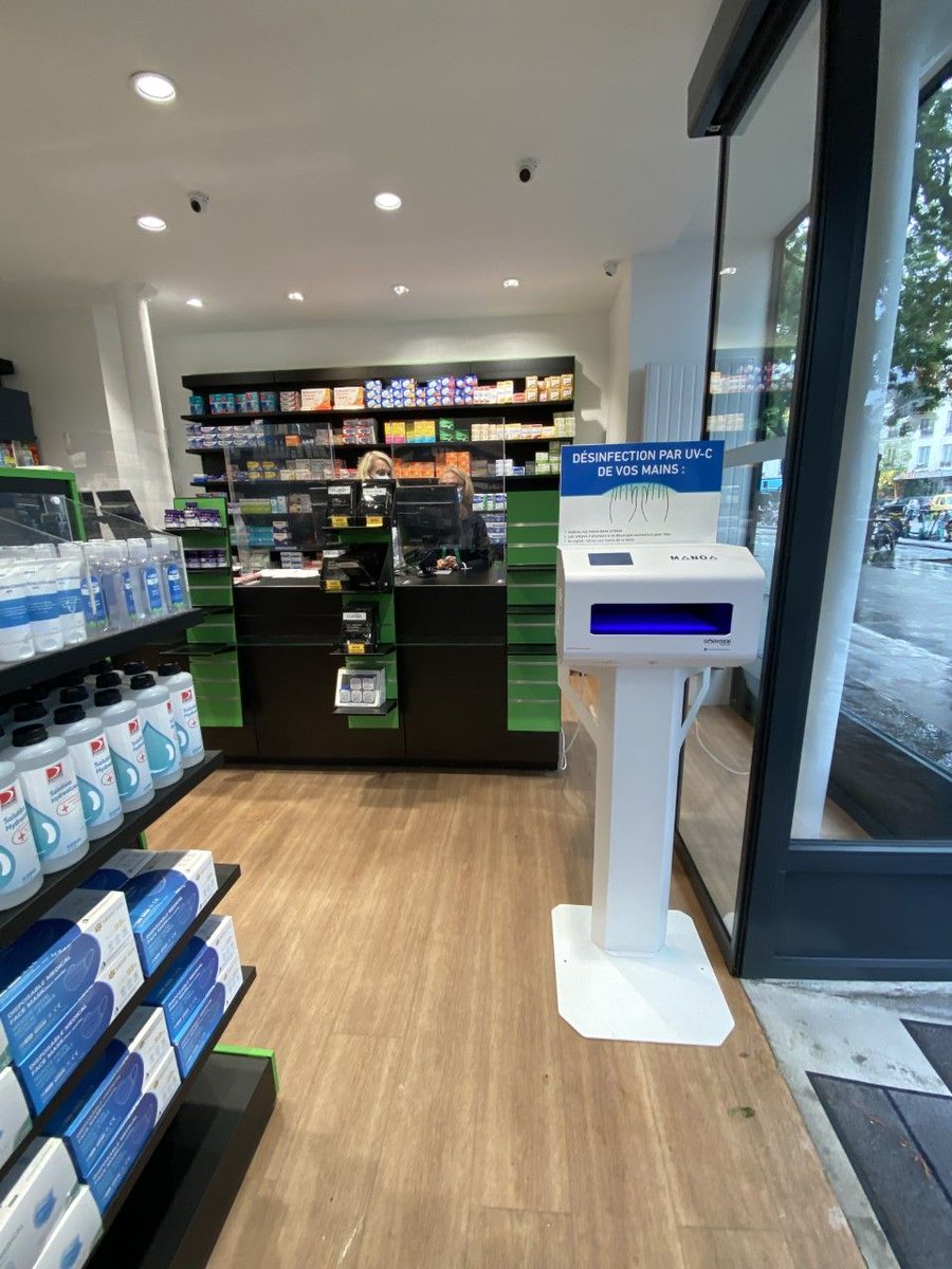 🔴L’ensemble de l’équipe de Doovision Santé tient à remercier chaleureusement la pharmacie du 20ème arrondissement de Paris qui pour le bien-être de ses clients s’est équipé d’un Manoa UVC, un système de désinfection des mains en 3 secondes, des objets et de l’air.
#covid19